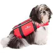 PLASTIMO Logo Pet Life Jacket Rood S