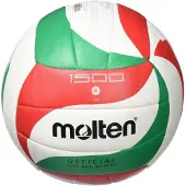 Molten - Kunstleervolleybal PP166 (5) (Rood/Wit/Groen)
