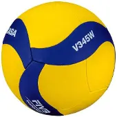 MIKASA - Volleybal logo PP1327 (5) (Blauw/Geel)