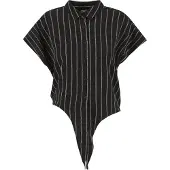 Urban Classics Blouse zwart / wit