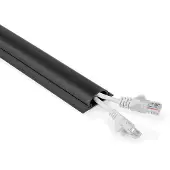 ACT Kabelgoot muur | Nedis | 16 mm kabel (1 meter, PVC, Zwart)