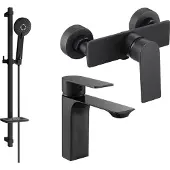 Mexen Alexa DQ40 douche set, zwart - 71204DQ40-70