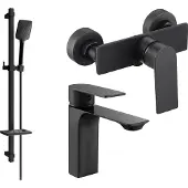 Mexen Alexa DQ62 douche set, zwart - 71204DQ62-70