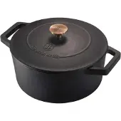Berlinger Haus Gietijzeren pan, 24 cm, mat zwart, model 19668