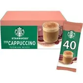 Starbucks Premium Cappuccino Instantkoffie Zakjes 40 Stuks à 18 g