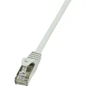 Logilink CP2092S RJ45 Netwerk Aansluitkabel CAT 6 F/UTP 10 m Grijs Snagless