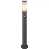 Globo Lighting Tuinpadverlichting Boston, hoogte 80 cm, met sensor Boston, zwart, Roestvrij staal, Modern