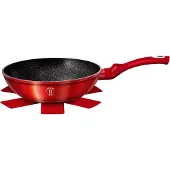 Berlinger Haus Metallic Line - Granieten Wok - 28cm - Soft-Touch Handvat - Turbo Inductie