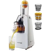 Concept Model LO-7066, Juicer, Zilver, Wit, 60 omwentelingen per minuut, 1 liter, 1 liter, 7,5 cm
