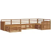 vidaXL Buiten bank set 6 st Naturel Massief Acacia Hout