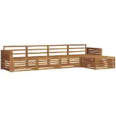 vidaXL Buiten bank set 5 st Naturel Massief Acacia Hout