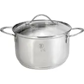Berlinger Haus RVS pan 18x11 glas deksel rvs RVS Pan