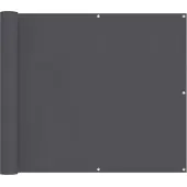 vidaXL Balkonscherm 90 x 200 cm PU gecoate oxford alu Rechthoekig
