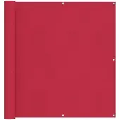 vidaXL Balkonscherm 110 x 400 cm Oxford Stof Rechthoekig Bordeauxrood