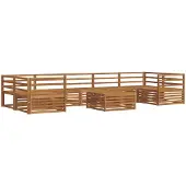 vidaXL Buiten bank set 8 st Naturel Massief Acacia Hout