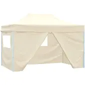 vidaXL Partytent Crème 280 x 410 x 315 cm Oxford Stof