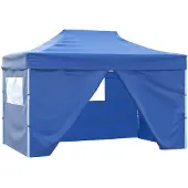 vidaXL Partytent, 291 x 431 x 315 cm, blauw, Oxford-stof