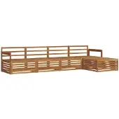 vidaXL Buiten bank set 5 st Naturel
