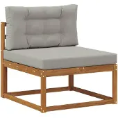 vidaXL Buiten Midden Sofa Naturel
