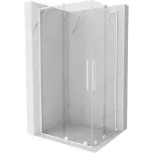 Mexen Velar L Duo schuifdouchecabine 90 x 80 , transparant, wit - 871-090-080-02-03-20