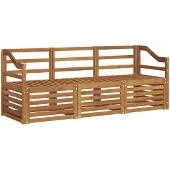 vidaXL Sofa-Sets 3 st Naturel Massief Acacia Hout