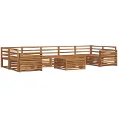 vidaXL Buiten bank set 8 st Naturel Massief Acacia Hout