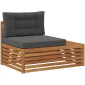 vidaXL Buitenhoekbank Naturel 115 x 83 x 73 cm Massief Acacia Hout