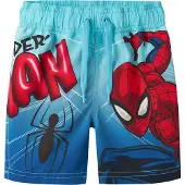 Name It Mini Zwemshorts 'Spider-Man' blauw / aqua / rood / zwart
