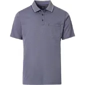 Casamoda Polo Navy Melange | Blauw | Maat 5XL