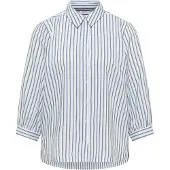 Cecil Dames Blouse in seersucker kwaliteit - Blauw - L