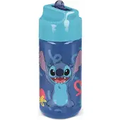 Stor Disney's Stitch Tritan Drinkfles - 430 ml – Vaatwasserbestendig & BPA-vrij - Drinkfles voor kinderen – Transparant blauw
