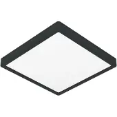 Eglo Plafonnière IP44 Fueva 6-Z vierkant - zwart - 29,5x29,5cm