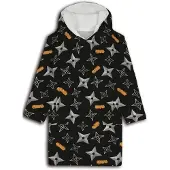 Naruto Hoodie Fleece Deken, Star- Volwassen - One Size - Polyester