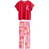 Next Pyjama oranje / pink / rood / wit
