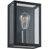 Eglo Wandlamp buiten Alamonte-Z, zwart, metaal, Modern, Wandlamp buiten