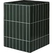 Ferm Living Pillar Bijzettafel 32x42 Cm Donkergroen - Dressoirs en buffetkasten Beton Dark Green - 1104272633