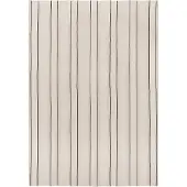 Ferm Living Sprei Twill Bedspread Double Off-White / Black-230 x 260 cm