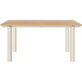 Ferm Living Atura Eettafel 90x160 Cm Licht Kasjmier / Eikenfineer - Eettafels & bartafels Staal Oak - 1104273613