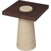 Ferm Living Grova bijzettafel Travertin, 40x40x50 cm