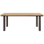 Ferm Living Atura eettafel Donker chocolade-eikenfineer, 90x200 cm