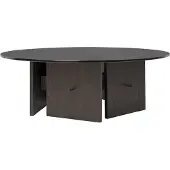 Ferm Living Aukko Salontafel Getint / Donker Gekleurd Eiken - Salontafels Glas Dark Oak - 1104272759
