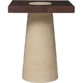 Ferm Living Grova Travertin Piëdestal 50 Cm - Sokkels As Beige - 1104273064