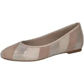 Caprice Ballerina ecru / brokaat / zilver
