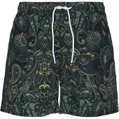 Urban Classics Zwemshorts geel / groen / donkergroen