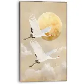 Reinders - Moon Cranes - Art Frame 70x118 cm - Bruin