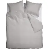 Ambiante Dekbedovertrek Satin Uni Grijs Katoensatijn-240 x 200 / 220 cm | Lits-Jumeaux