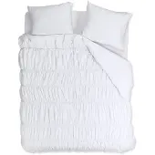 Rivièra Maison Dekbedovertrek Ruffle Wit 240x200/220 cm