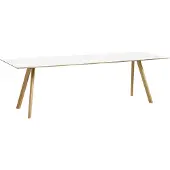 HAY Tafel CPH30 Water-Based Lacquered Oak Frame White L250 x W90 x H74 cm