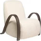 Ferm Living Buur lounge chair Nordic Bouclé Crèmekleurig