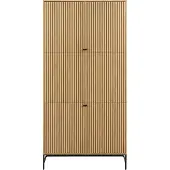 Ebuy24 Lamina Kledingkast 4-deurs - Eiken